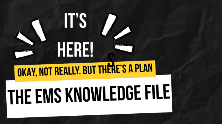 EMS Knowledge File Build Checklist